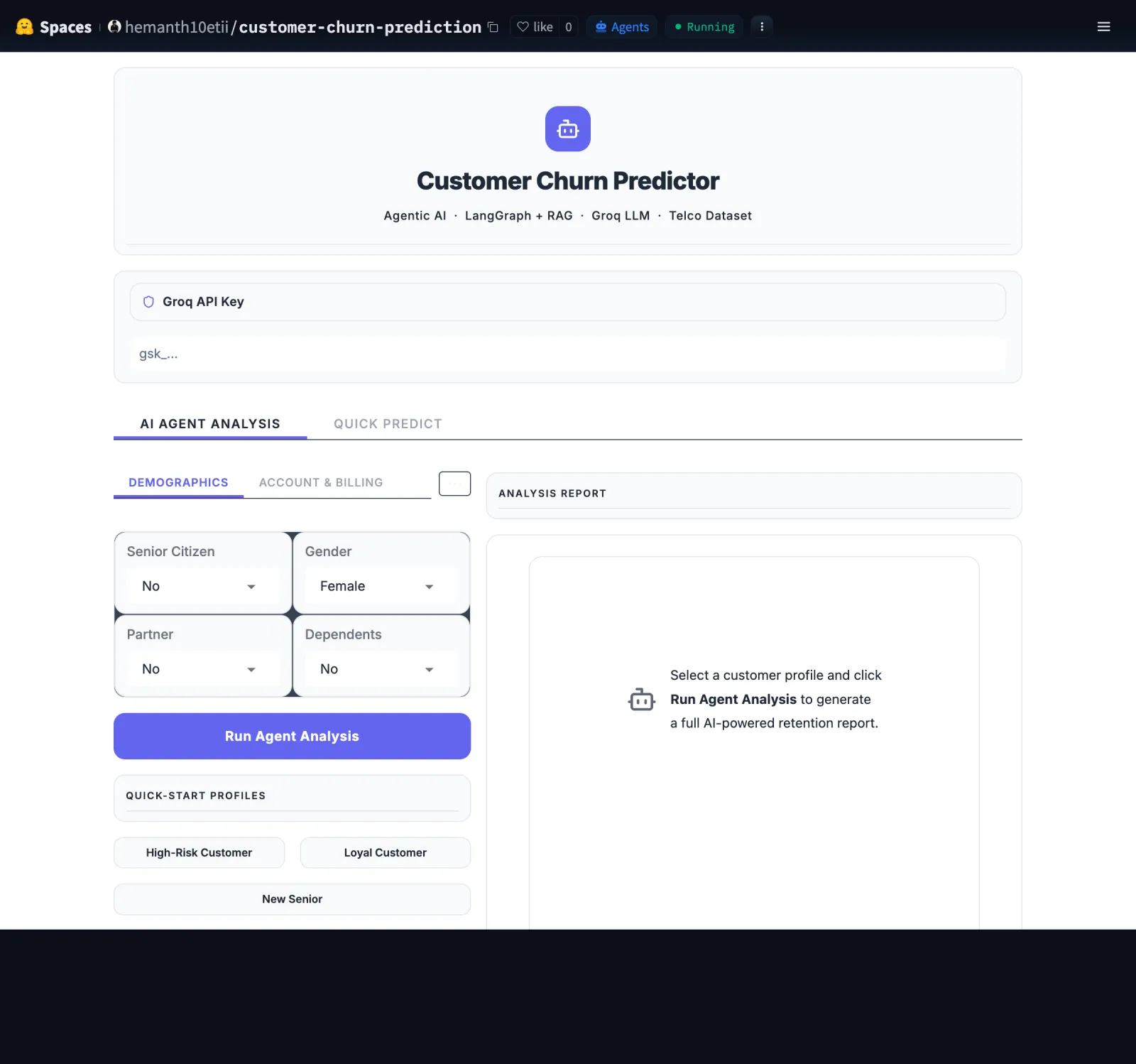 Customer Churn Prediction project preview